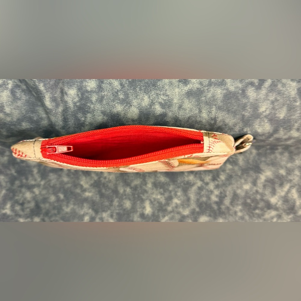 Baseball Print Coin Purse/Keychain - Picture 4 of 4